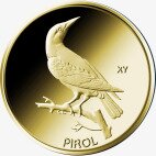 Золотая монета 20 Евро Птицы Германии Иволга 2017 (Oriole)