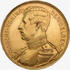 Золотая монета 20 Франков Альберта I 1909-1934 Бельгия