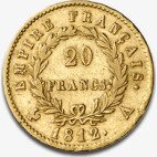 Золотая монета 20 Франков (Franc) Наполеона Бонапарта (Napoleon Bonaparte) 1809 -1814