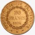 20 Francs Francais Génie 3e République | Or | 1871-1898