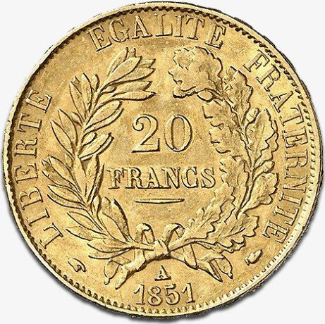20 Francs Franceses | Oro | Mejor Precio