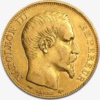 Золотая монета 20 Франков (Franc) Наполеона III (Napoleon III Coronary) 1853-1860