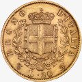 Золотая монета 20 Лир Витторио Эмануэла II 1861-1878 (20 Italian Lira Vittorio Emanuele II)