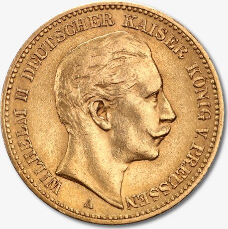 20 Marchi d'oro Imperatore Guglielmo II di Prussia | 1888-1913