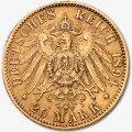 Золотая монета 20 Марок Вильгельма II | 1888-1913
