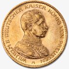 Золотая монета 20 Марок Вильгельма II 1913-1914