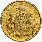 20 Mark | Ciudad Libre Hanseática de Hamburgo | Oro | 1875-1913