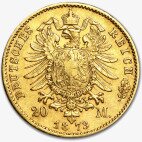 20 Mark Rey Ludwig II Baviera | Oro | 1872-1886