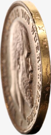 Золотая монета 20 Марок Вильгельма II Вюртембергского 1891-1918 (20 Mark)