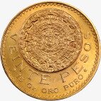 Золотая монета 20 Мексиканских Песо Идальго 1917-1959 (Mexican Pesos Hidalgo)