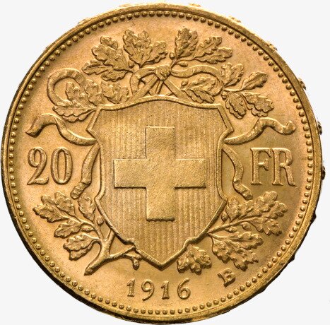 20 Franchi Svizzeri Vreneli | Oro | 189 -1949 | 2. scelta