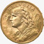 Вренели (Vreneli) 20 франков 1897-1949 Золотая монета Швейцарии