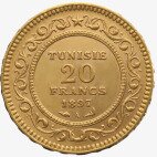 20 Francs Tunisiens | Or | plusieurs années