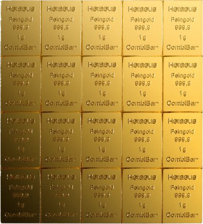 20 x 1g CombiBar® | Gold | Heraeus