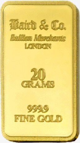 Золотой Слиток Baird & Co. 20г