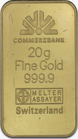 Золотой Слиток Commerzbank 20г