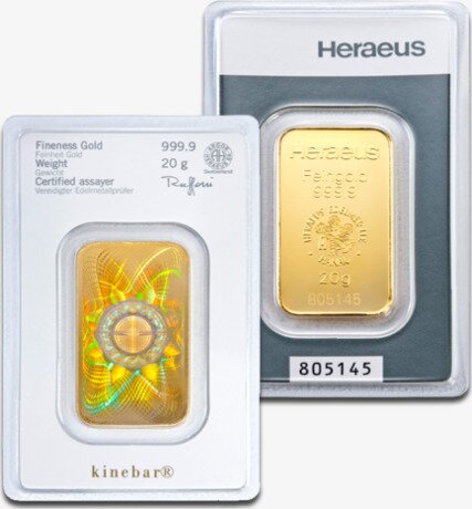 20g Gold Bar | Kinebar® | Heraeus