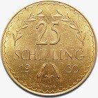 25 Szylingów Austriackich Złota Moneta | 1926 - 1938
