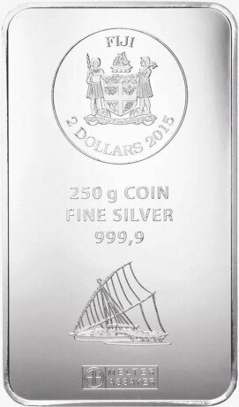 250g Coin bar delle Fiji | Argento | Argor-Heraeus