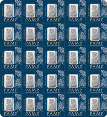 25x1g Lingot de Platine Multigram | PAMP