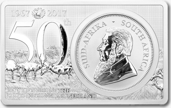 3 oz Krugerrand monedas y lingote | Plata | 2017
