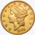 Золотая монета Двойной Американский Орел " Голова Свободы" 1850 -1907