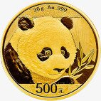 Золотая монета Китайская Панда 30 г 2018 (China Panda)