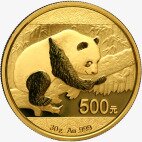 30g China Panda Gold Coin | Damaged