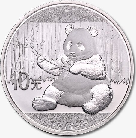 Серебряная монета Китайская Панда 30г 2017 (China Panda)