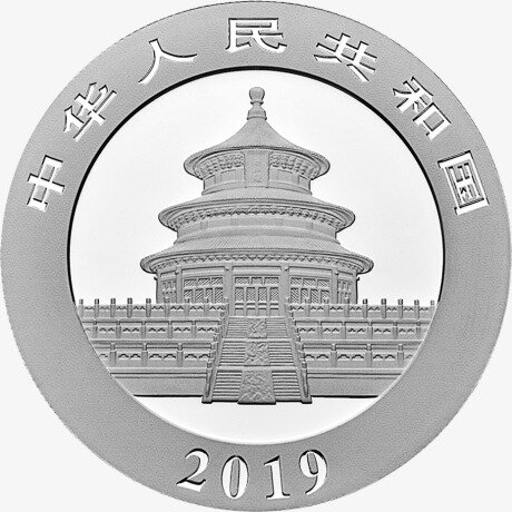 Серебряная монета Китайская Панда 30г 2019 (China Panda)