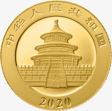 3g China Panda Goldmünze (2020)