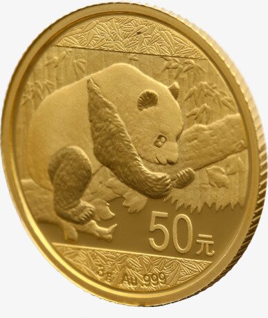 Золотая монета Китайская Панда 3г 2016 (China Panda)