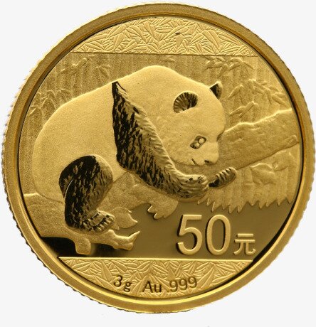 3g China Panda | Gold | verschiedene Jahrgänge