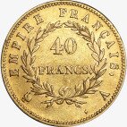 Золотая монета 40 Франков (Franc) Наполеона I (Napoleon I with Coronary) 1806-1812
