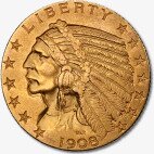 5 Dolarów "Indian Head" Złota Moneta | 1908-1929