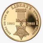 Золотая монета 5 Долларов 2011 Медаль за Отвагу (5 Dollar Medal of Honor)