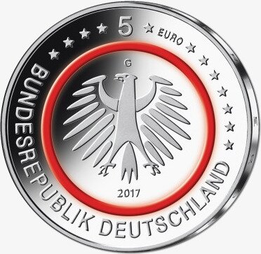 5 Euro Münze Tropische Zone Polymerring | Kupfernickel | 2017