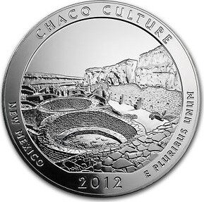 5 oz America the Beautiful - Chaco Culture Natural Park | Argento | 2012