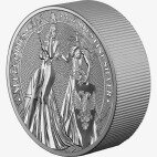 Серебряная монета Аллегории Германия и Британия 5 Марок 5 унций 2019