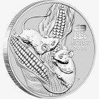 Серебряная монета Лунар III Год Крысы 5 унций 2020 (Lunar III Mouse)