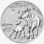 5 oz Lunar III Ochse Silbermünze (2021)