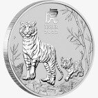 5 oz Lunar III Tiger Silbermünze | 2022