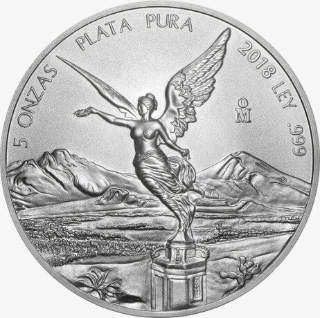 5 oz Libertad Mexicain d'argent (2018)