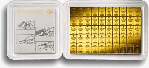 50 x 1g Tafelbarren | CombiBar | Gold | Degussa