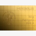 50 x 1 g CombiBar® Złota Sztabka | Heraeus