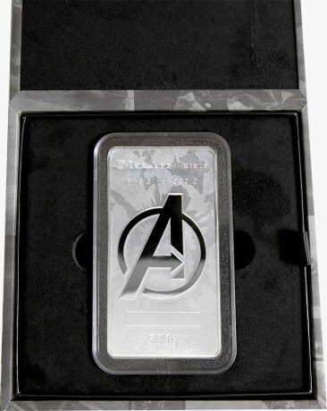 500g Captain America Lingotto d'argento | Marvel