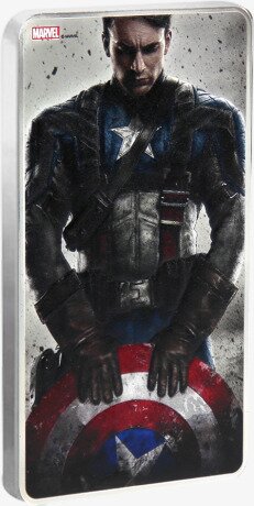 500g Captain America Lingot d'Argent | Marvel