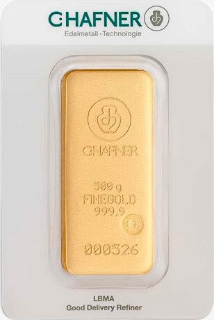 500 gr Lingotto d'oro | C.Hafner