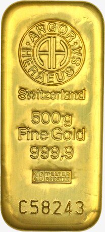 500g Lingotto d'oro | Imballaggio danneggiato