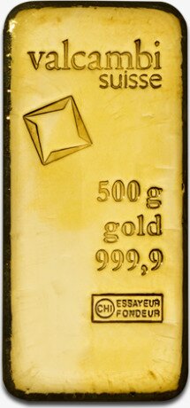 500g Goldbarren | Valcambi | Gegossen